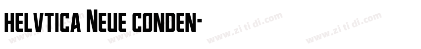 helvtica Neue conden字体转换